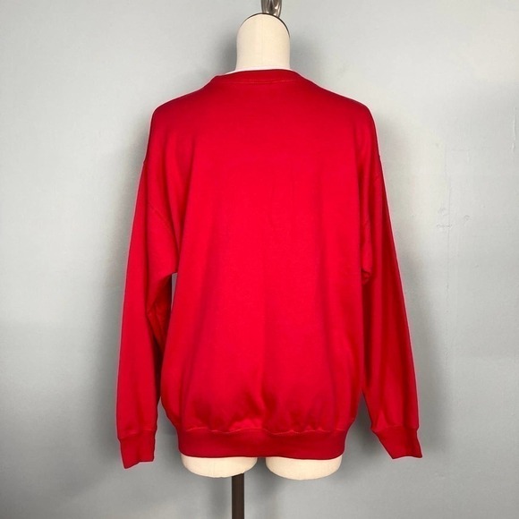 𝅺MCCC Sportswear Snowman Christmas Tree Mock Layered Sweatshirt Women's Size XL - Picture 3 of 12